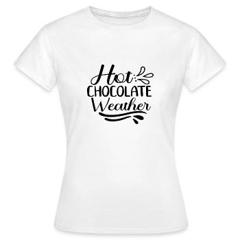 Temps de chocolat chaud - T-shirt Femme - blanc - Devant - AI Model Female 172 dark (172cm)