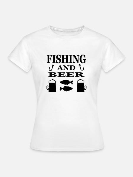 Angeln - Frauen T-Shirt - Weiß