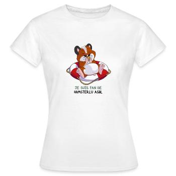 Fan - T-shirt Femme - blanc - Devant - AI Model Female 172 dark (172cm)