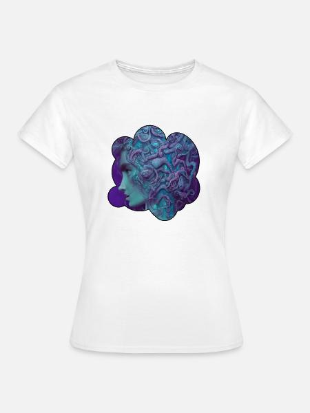 Tiefblaue Gottheit - Frauen T-Shirt - Weiß
