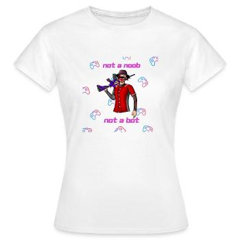Gamer - T-shirt Femme - blanc - Devant - AI Model Female 172 dark (172cm)