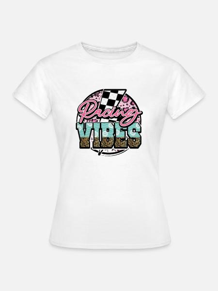Rennsport-Vibes - Frauen T-Shirt - Weiß