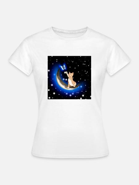 RS - LUA CRESCENTE AZUL - Frauen T-Shirt - Weiß