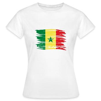 Senegal national football team - Women's T-Shirt - white - Front - AI Model Female 172 dark (172cm)