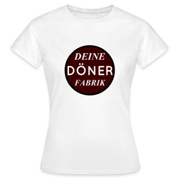 Döner Fabrik - Frauen T-Shirt - Weiß - Vorne - AI Model Female 172 dark (172cm)