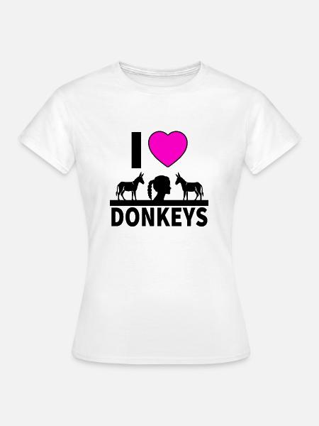 Esel - Frauen T-Shirt - Weiß