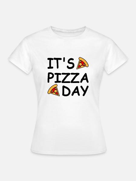 Pizza - Frauen T-Shirt - Weiß