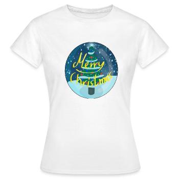 Merry Christmas - Frauen T-Shirt - Weiß - Vorne - AI Model Female 172 dark (172cm)