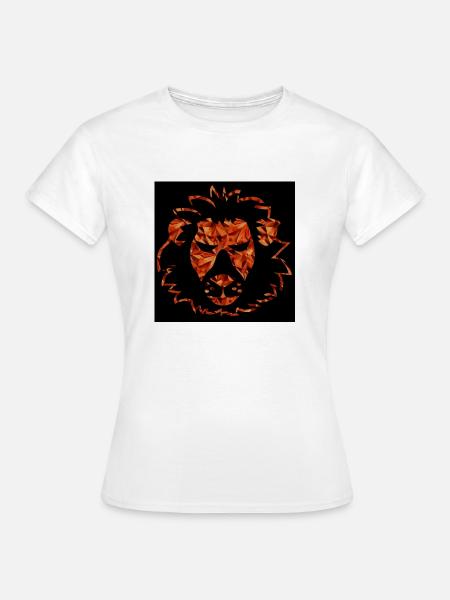 Löwenabbildung - Frauen T-Shirt - Weiß