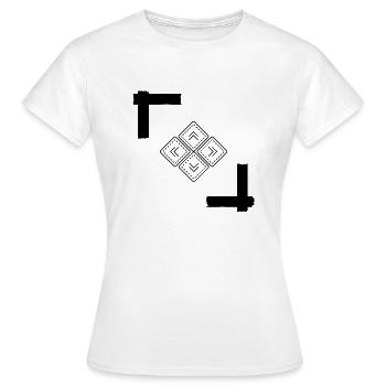 Moderne et simple - T-shirt Femme - blanc - Devant - AI Model Female 172 dark (172cm)