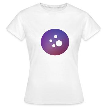 Galaxy button - Frauen T-Shirt - Weiß - Vorne - AI Model Female 172 dark (172cm)