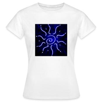 ELEKTRISCHE HEISSE SONNE - Frauen T-Shirt - Weiß - Vorne - AI Model Female 172 dark (172cm)