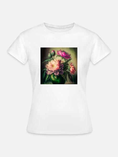 Floral Design 12 - Frauen T-Shirt - Weiß