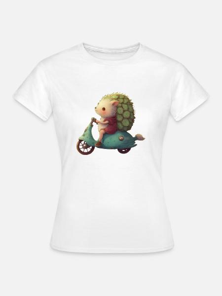 Igelroller - Frauen T-Shirt - Weiß