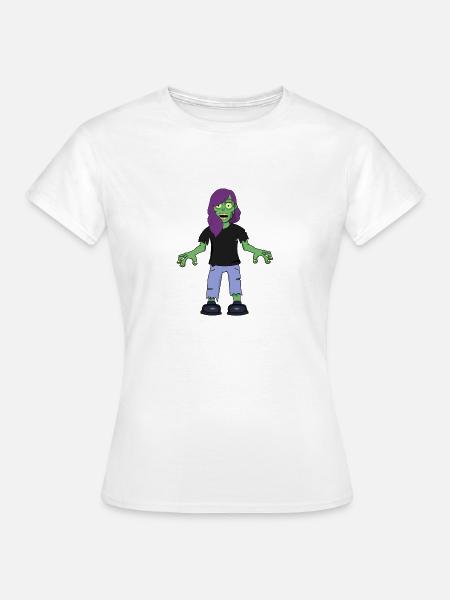 Goth Zombie - Frauen T-Shirt - Weiß