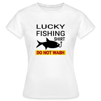 Angling - Women's T-Shirt - white - Front - AI Model Female 172 dark (172cm)