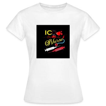 Conception de l’injection infirmière - T-shirt Femme - blanc - Devant - AI Model Female 172 dark (172cm)