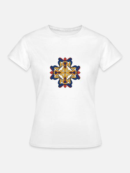 Kreuz - Frauen T-Shirt - Weiß