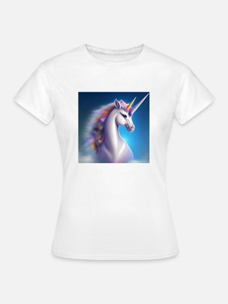 magisches Einhorn - Frauen T-Shirt - Weiß