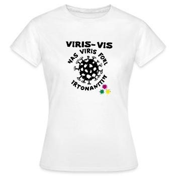 Virus Invasion - T-shirt Femme - blanc - Devant - AI Model Female 172 dark (172cm)