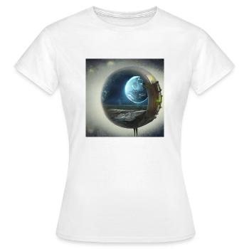 Créativité cosmique 7 - T-shirt Femme - blanc - Devant - AI Model Female 172 dark (172cm)