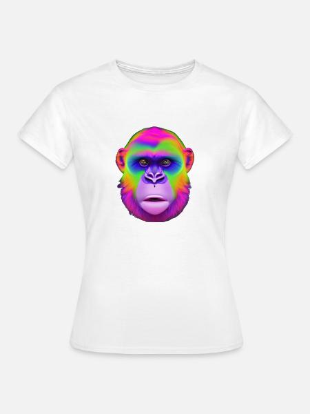 colour ape - Frauen T-Shirt - Weiß