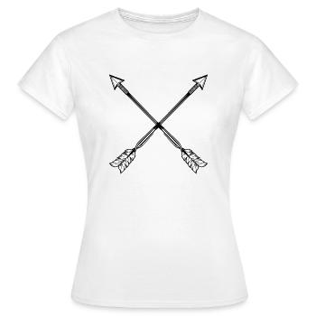 Arrows - Women's T-Shirt - white - Front - AI Model Female 172 dark (172cm)