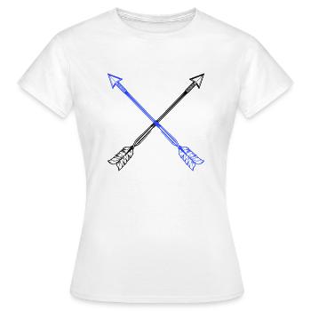 Flèches - T-shirt Femme - blanc - Devant - AI Model Female 172 dark (172cm)