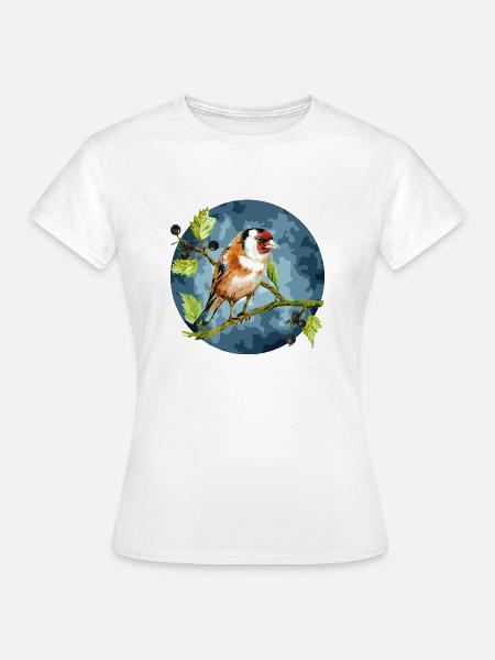 Bunter Vogel - Frauen T-Shirt - Weiß