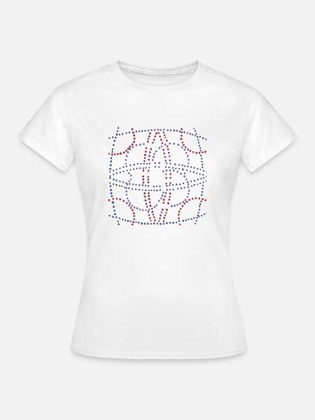 Dotart 015 - Frauen T-Shirt - Weiß