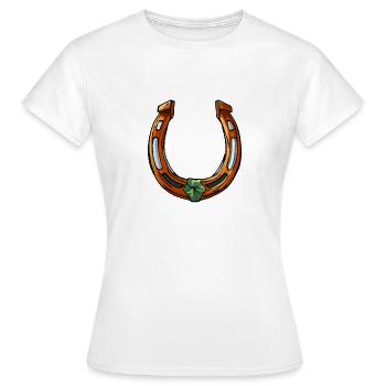 Hufeisen - Frauen T-Shirt - Weiß - Vorne - AI Model Female 172 dark (172cm)