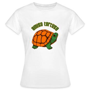 Amigo Tortuga - Frauen T-Shirt - Weiß - Vorne - AI Model Female 172 dark (172cm)