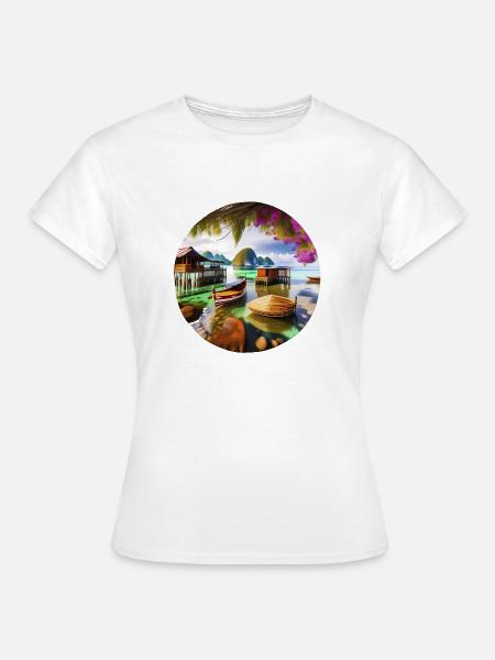 Urlaubsparadies Thailand - Frauen T-Shirt - Weiß