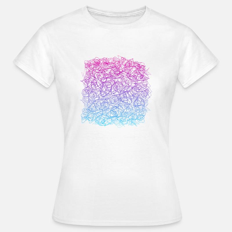 Pattern (scribble) - Women's T-Shirt - white