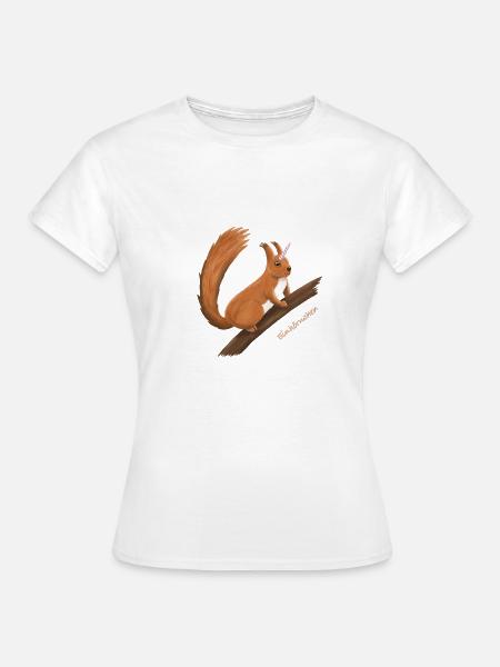 Einhörnchen - Frauen T-Shirt - Weiß