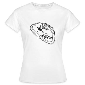 Grimpeur en mousqueton - T-shirt Femme - blanc - Devant - AI Model Female 172 dark (172cm)