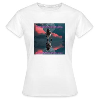 Universe happiness - T-shirt Femme - blanc - Devant - AI Model Female 172 dark (172cm)