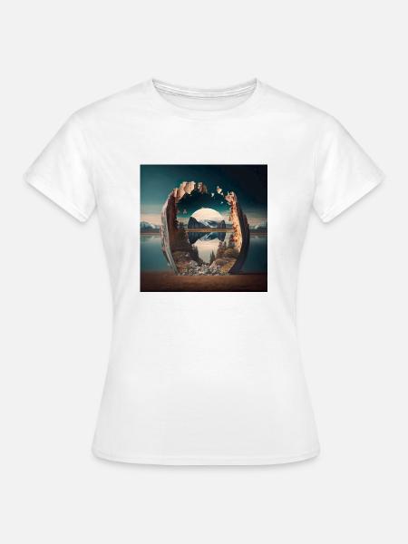 Landschaft der Welt n°6 - Frauen T-Shirt - Weiß