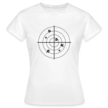 Fadenkreuz Schuss - Frauen T-Shirt - Weiß - Vorne - AI Model Female 172 dark (172cm)