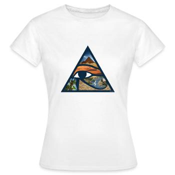 Eye of Horus - Women's T-Shirt - white - Front - AI Model Female 172 dark (172cm)