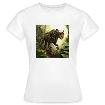 Panthère - T-shirt Femme - blanc - Devant - AI Model Female 172 dark (172cm)