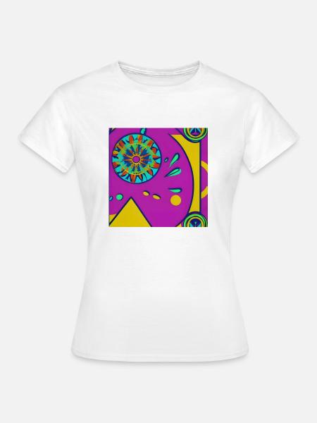 Pop-Kubismus-Motiv - Frauen T-Shirt - Weiß