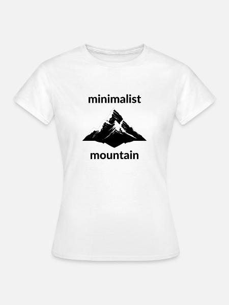 Minimalist Mountain - Frauen T-Shirt - Weiß