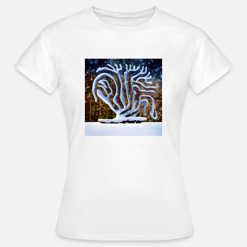 old tree during winter - Women's T-Shirt - white