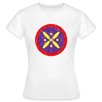 Derafsh Kaviani, Lotus Flower, Iran, Persia, Flag - Women's T-Shirt - white - Front - AI Model Female 172 dark (172cm)
