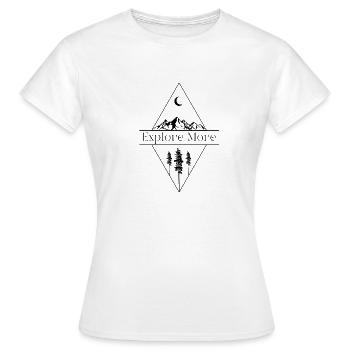 Explore more - T-shirt Femme - blanc - Devant - AI Model Female 172 dark (172cm)