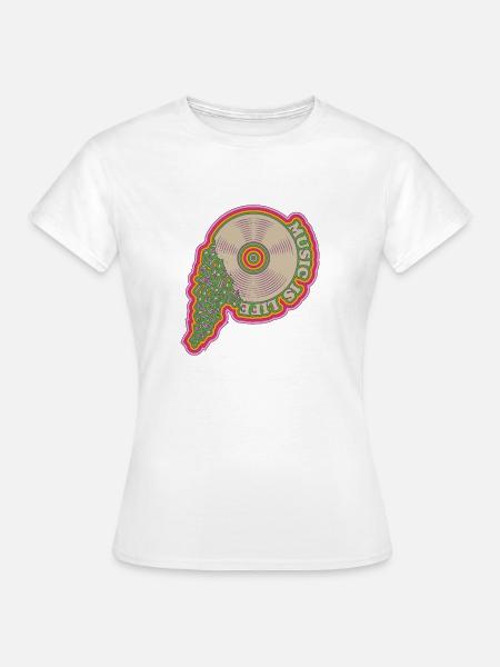 Music is life - Frauen T-Shirt - Weiß