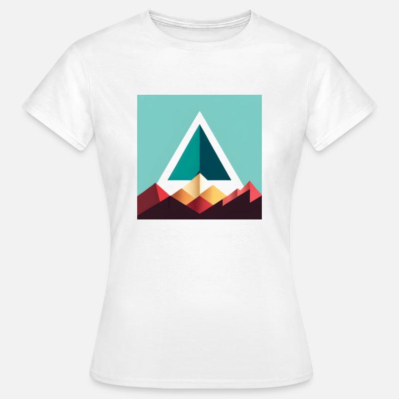 abstract triangle - Women's T-Shirt - white