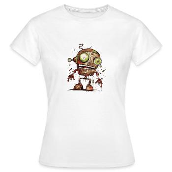 Roboter Déglingo - Frauen T-Shirt - Weiß - Vorne - AI Model Female 172 dark (172cm)