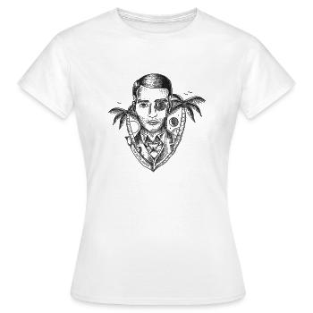 Dude with Tattoo - Frauen T-Shirt - Weiß - Vorne - AI Model Female 172 dark (172cm)